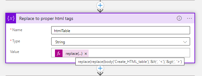 Replace to proper html tags